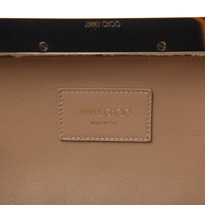 Jimmy Choo Suede Sequin Embroidered Ellipse Clutch Ivory 8 of 9