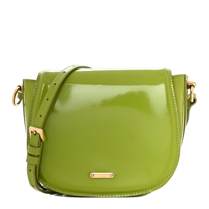 Burberry Patent Small Leigh Crossbody Bag Lemon Green 1 of 17