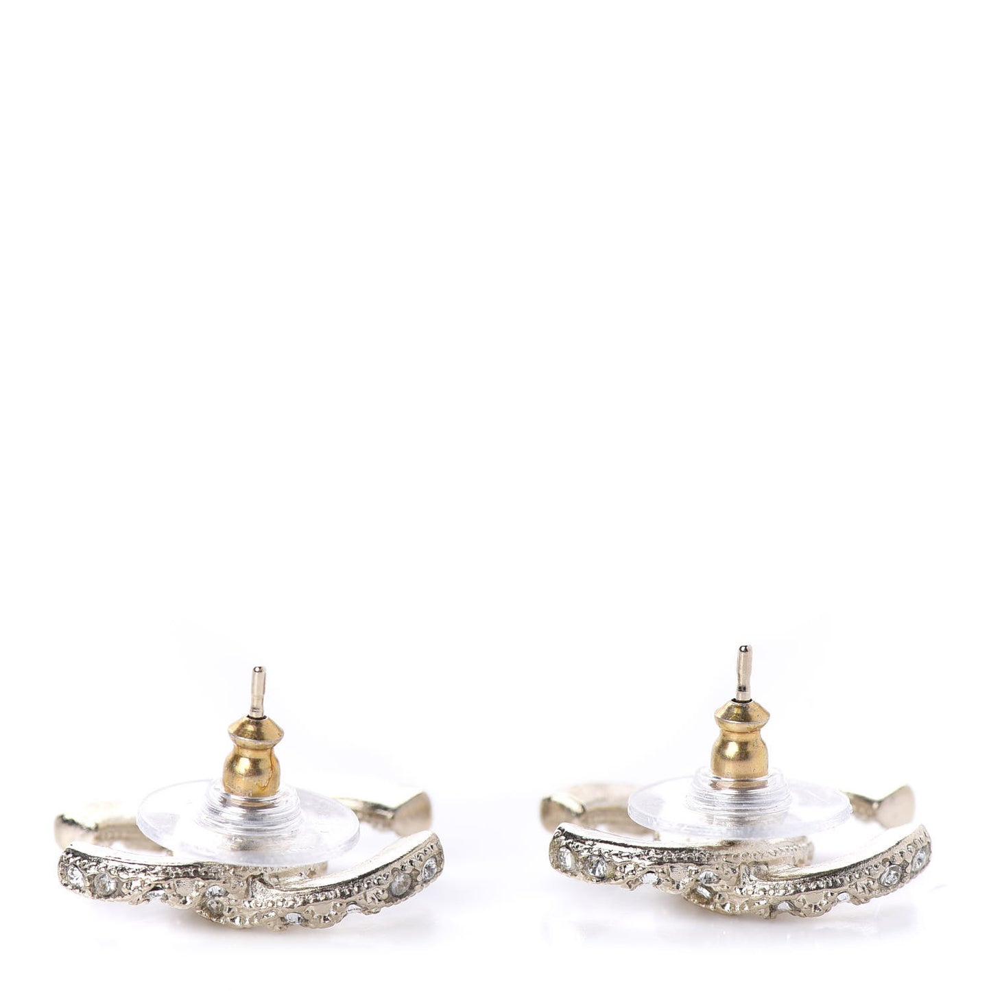 Crystal CC Earrings Gold