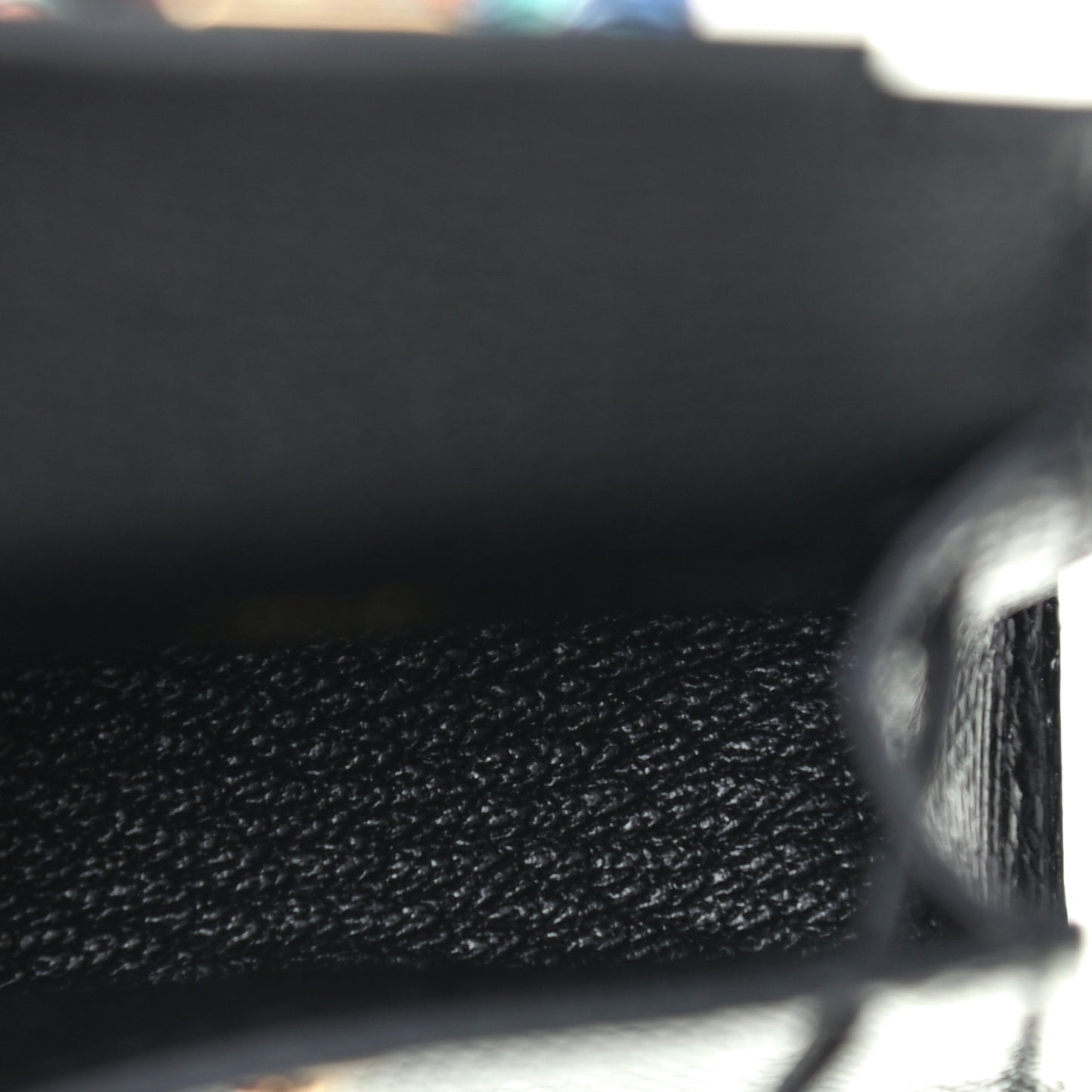 Lizard Mini Kelly Twilly Bag Charm Black