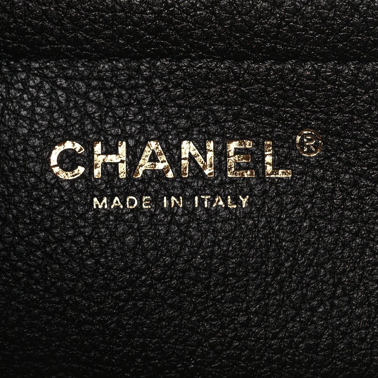 Grained Calfskin Stitched Urban Essentials Small Shopping Bag Black