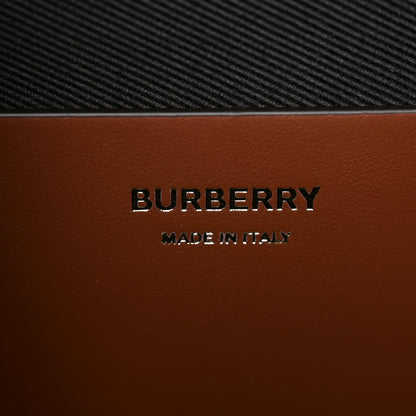 Burberry E-Canvas Check Medium Soft TB Tote Dark Birch Brown 6 of 9