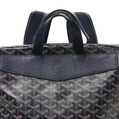Goyard Goyardine Calfskin Cisalpin Backpack Navy Blue 7 of 10
