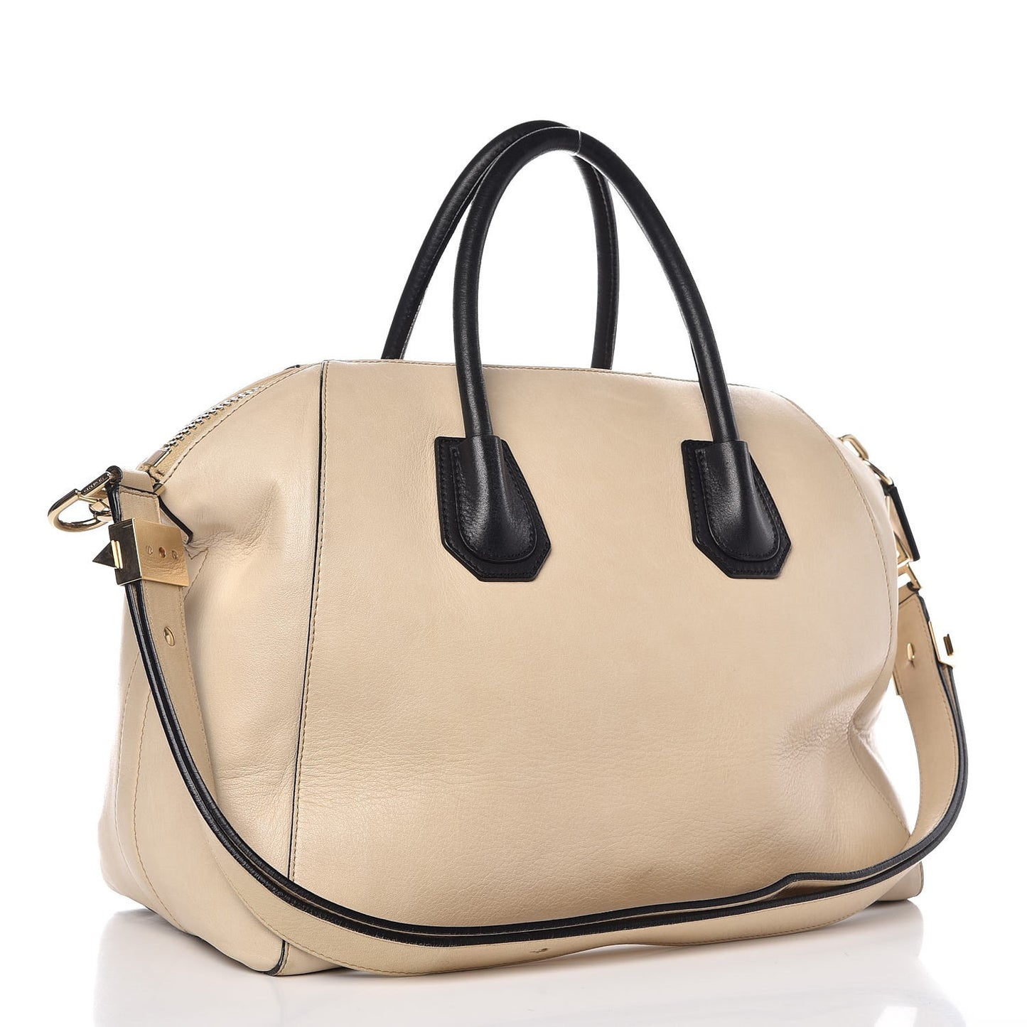 Calfskin Medium Bi-Color Antigona Cream Black