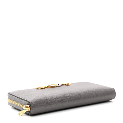 Gucci Grainy Calfskin Zumi Zip Around Wallet Dusty Grey 4 of 7