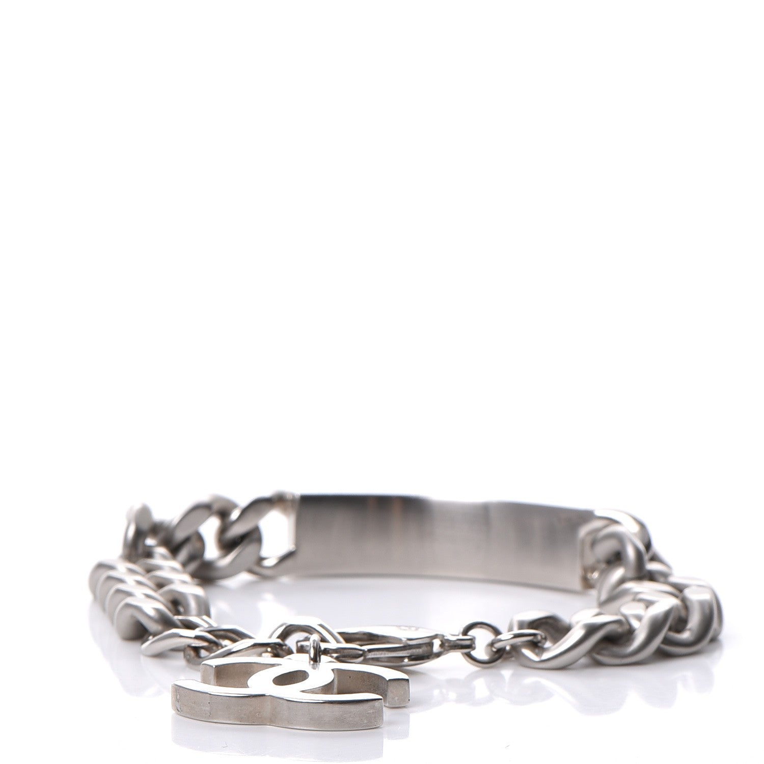 Chanel Chain ID CC Bracelet Silver 3 of 9