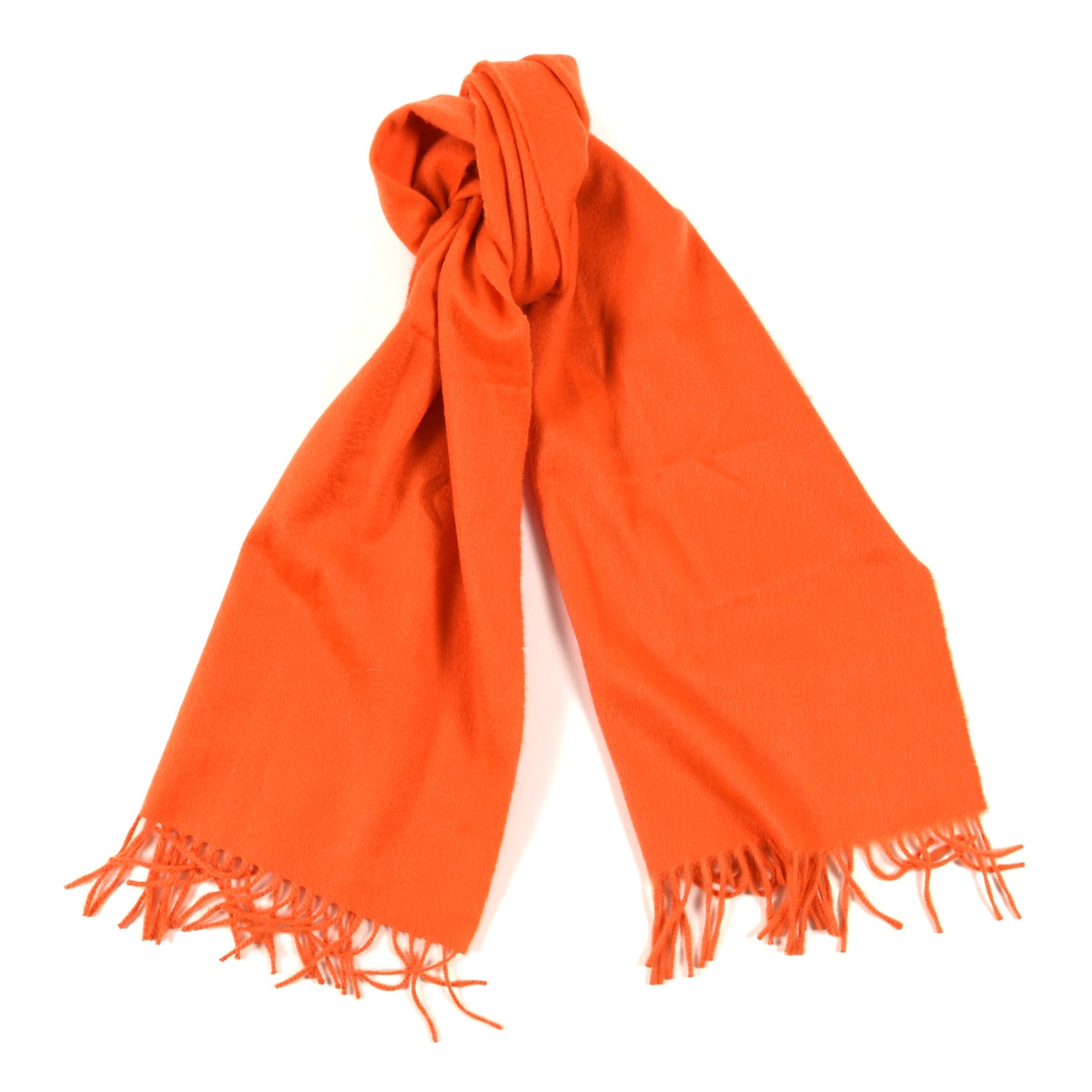Cashmere Fringe Stole Orange