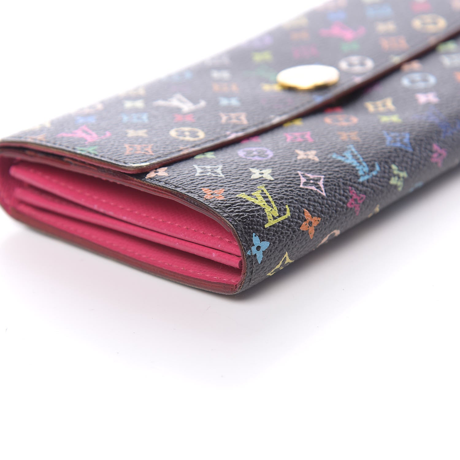 Louis Vuitton Monogram Multicolor Sarah Wallet Black Grenade 8 of 16