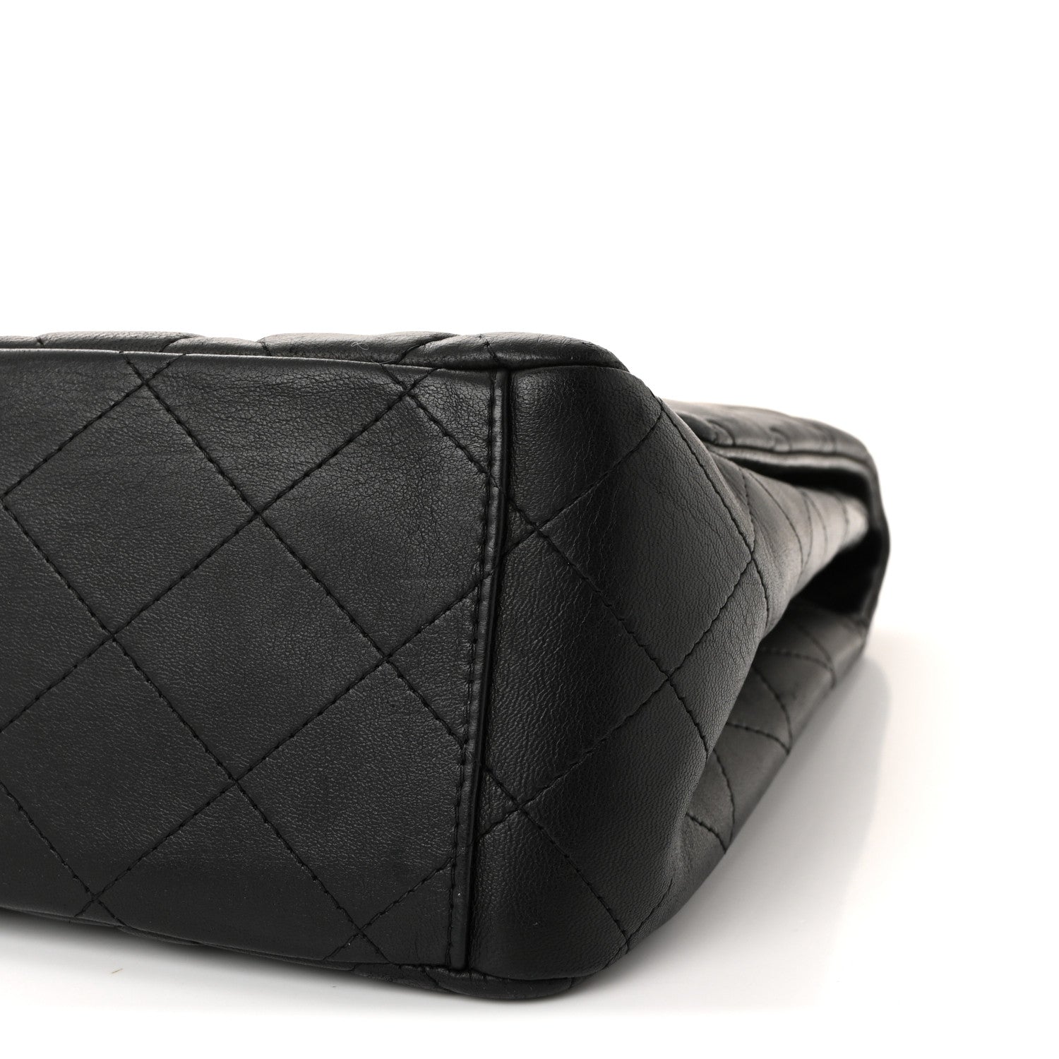Chanel Lambskin Quilted Maxi Single Flap Black 10 of 10