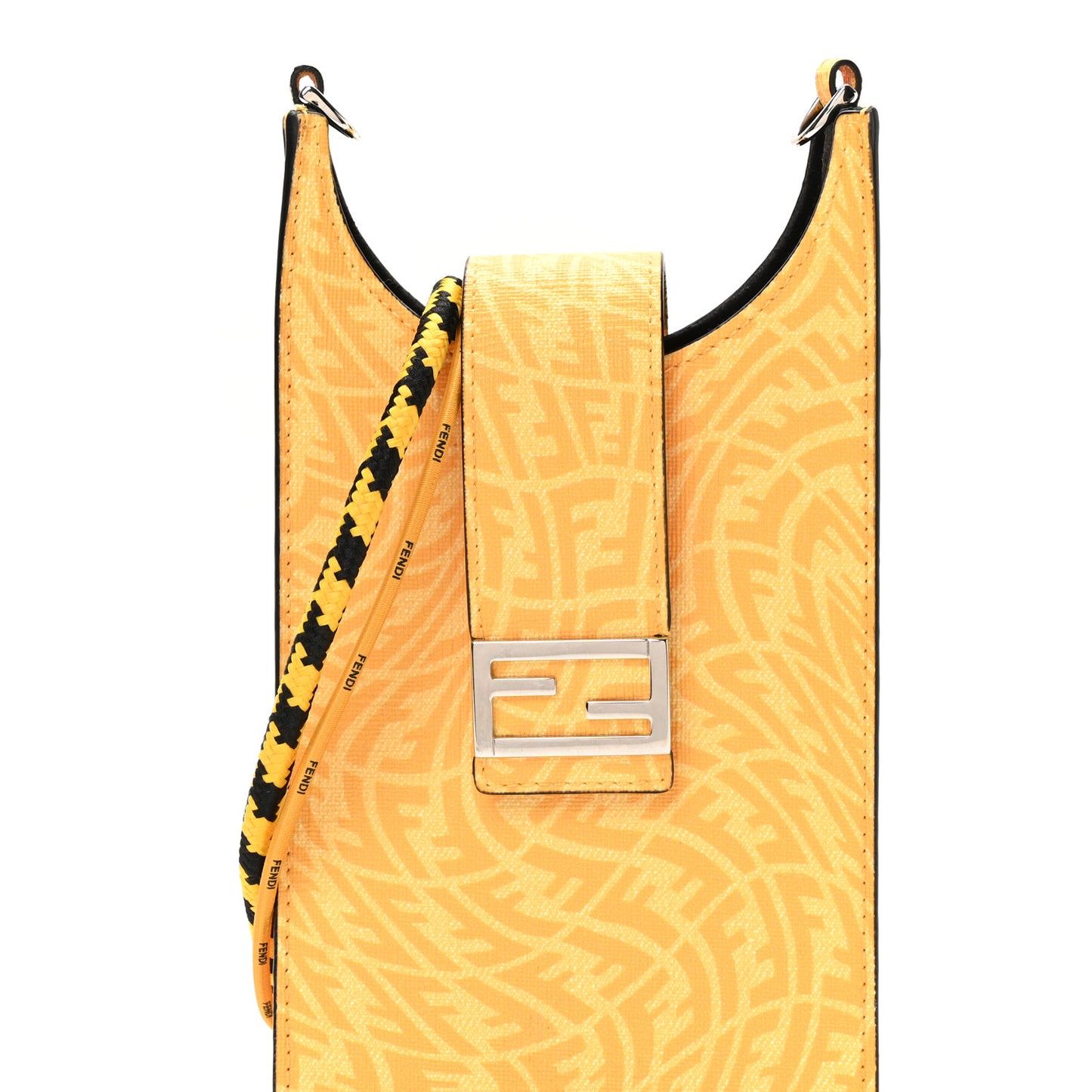 X SARAH COLEMAN Glazed Fabric Micro FF Vertigo Phone Holder Cyber Mimosa