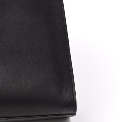Mansur Gavriel Vegetable Tanned Calfskin Elegant Top Handle Bag Black 12 of 16
