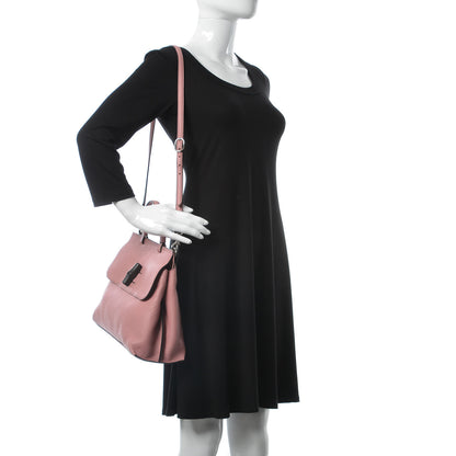 Gucci Cellarius Calfskin Medium Bamboo Daily Top Handle Bag Carmine Rose 2 of 10