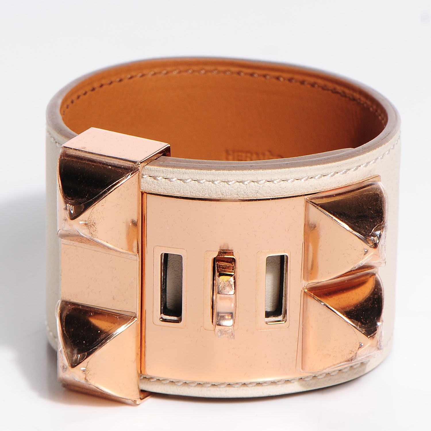 Hermes Swift Collier de Chien CDC Bracelet S Craie 3 of 7