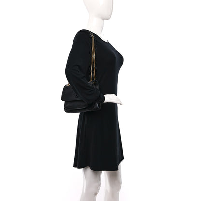 Saint Laurent Lambskin Matelasse Monogram Baby Niki Chain Satchel Black 2 of 10