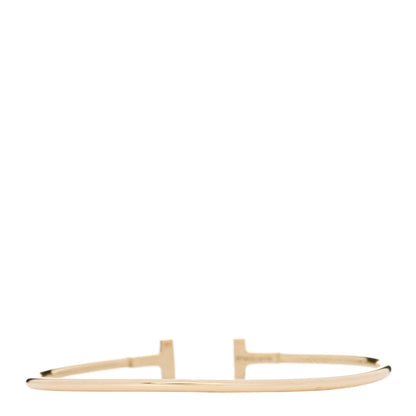 Tiffany 18K Yellow Gold Narrow T Wire Bracelet 2 of 3
