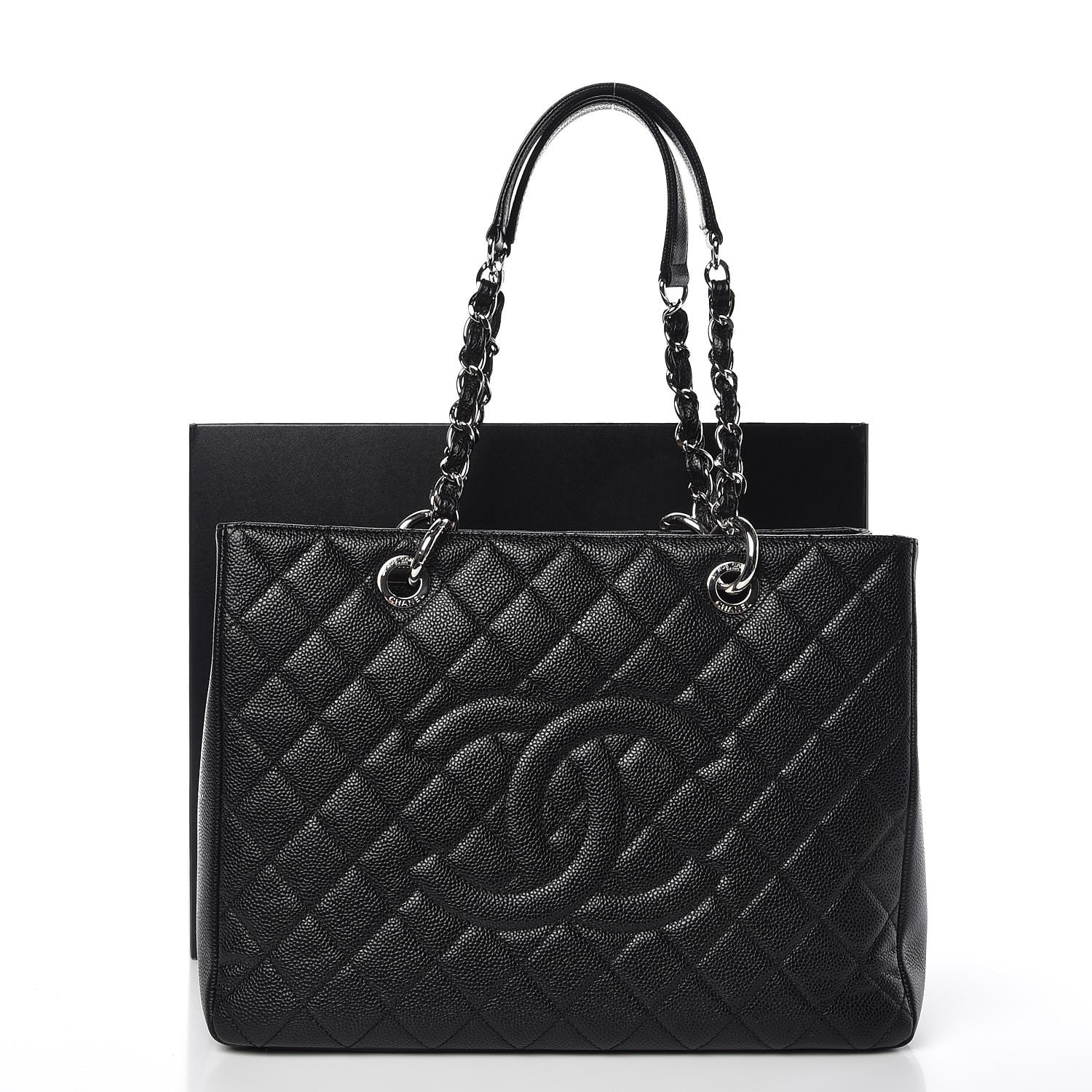 Chanel Caviar Quilted Grand Shopping Tote GST Black 11 of 11