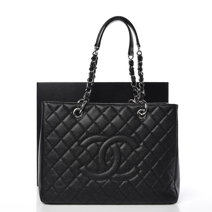 Chanel Caviar Quilted Grand Shopping Tote GST Black 11 of 11