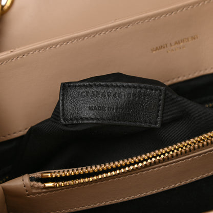 Saint Laurent Calfskin Y Quilted Monogram Medium Loulou Chain Satchel Light Natural 8 of 11