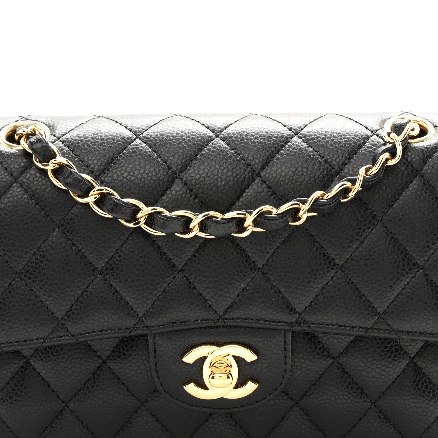 Chanel Caviar Quilted Small Double Flap Black 8 of 10