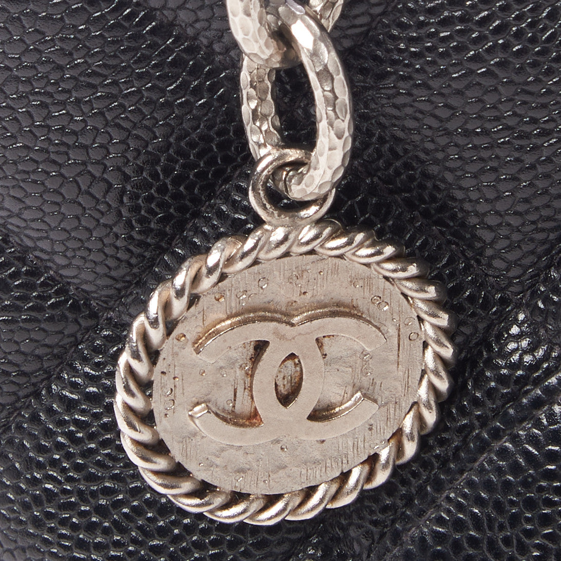 Chanel Caviar Quilted Medallion Tote Black 8 of 10