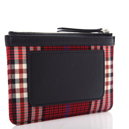 Mulberry Tartan Canvas Zip Coin Purse Scarlet 3 of 8