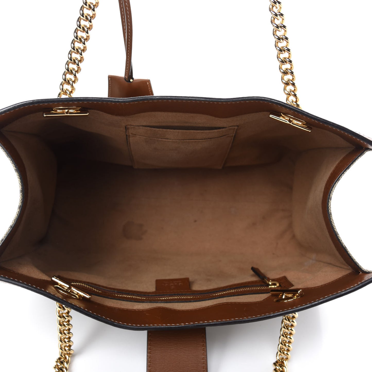 GG Supreme Monogram Medium Padlock Tote Beige Cuir