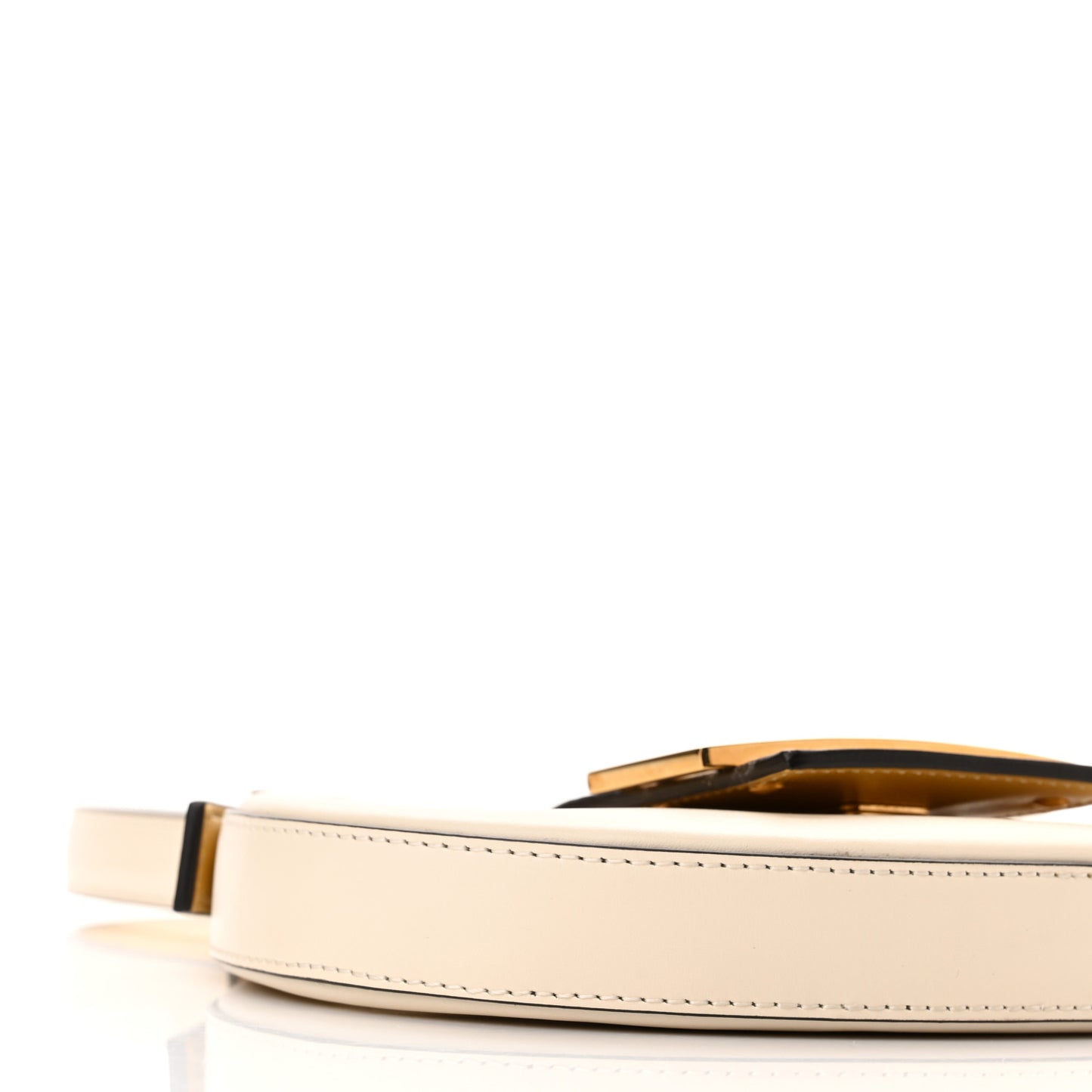 Vitello King Mini Cookie Hobo Bag White Ice