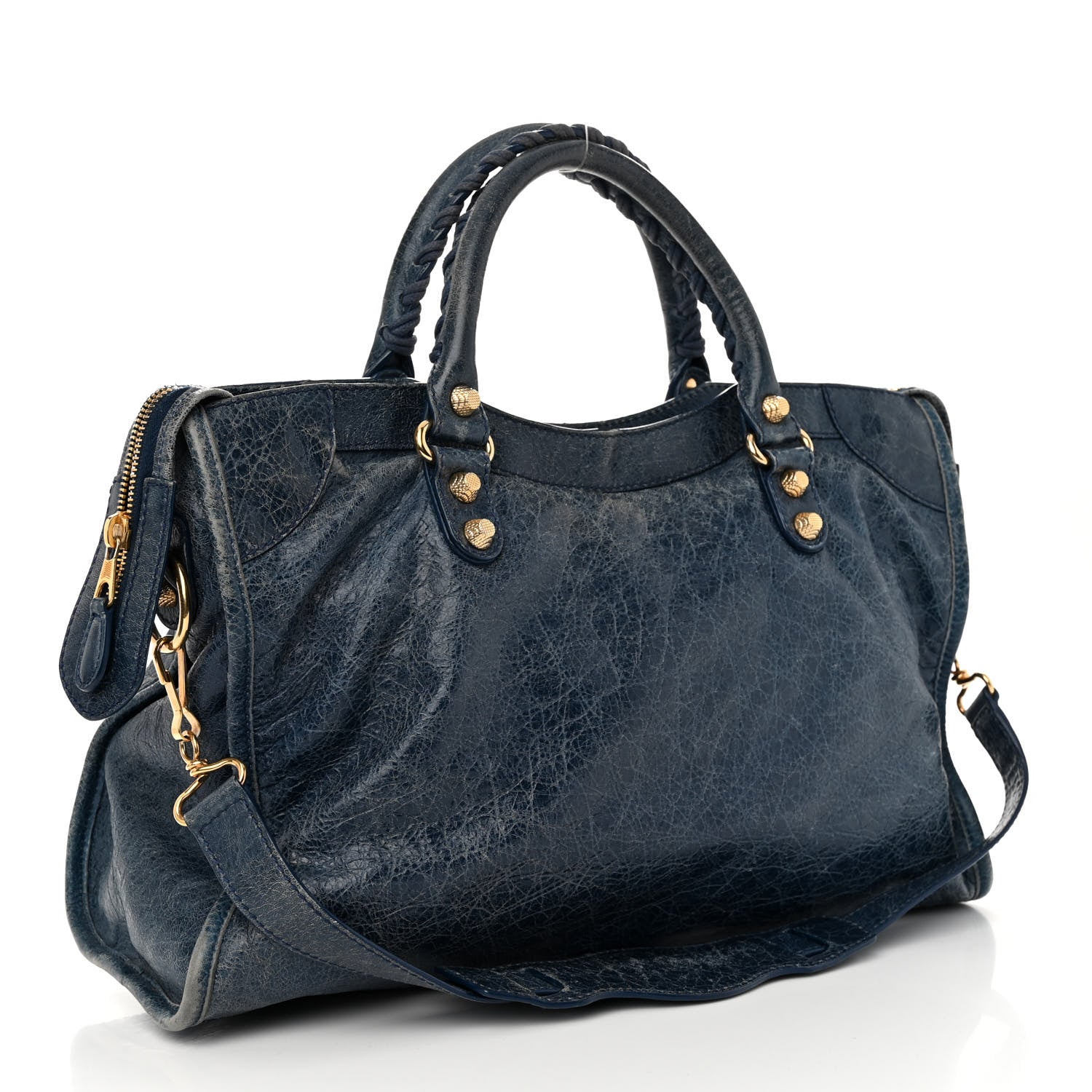 Balenciaga Agneau Giant 12 Gold Hardware City Bleu Mineral 3 of 10