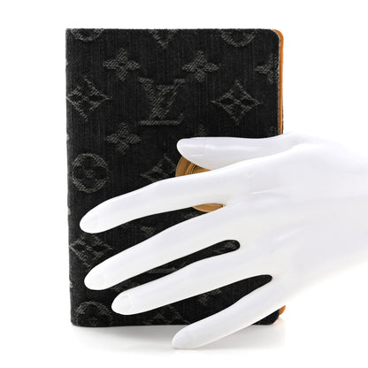 Louis Vuitton Denim Monogram Agenda PM Black 2 of 8