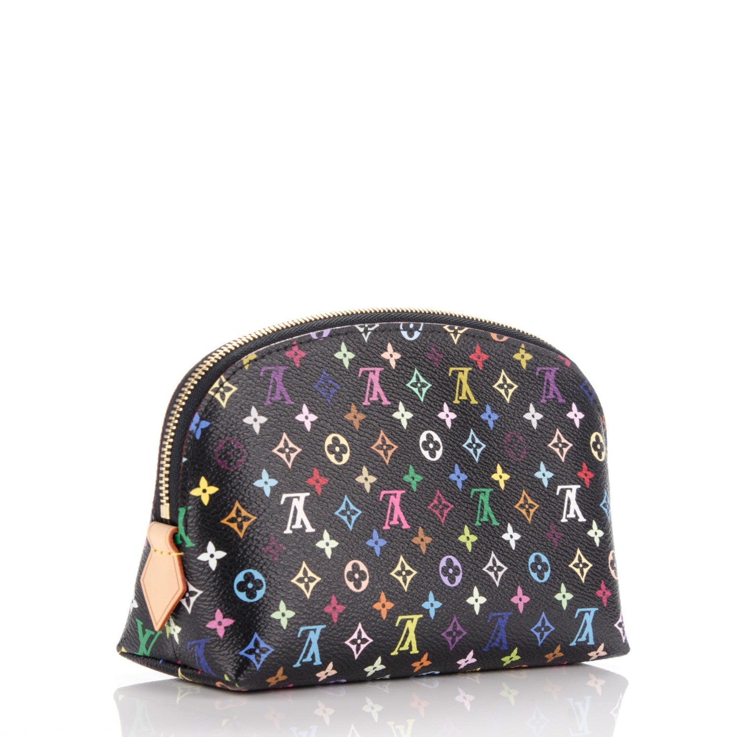Louis Vuitton Monogram Multicolor Cosmetic Pouch Black Grenade 3 of 6