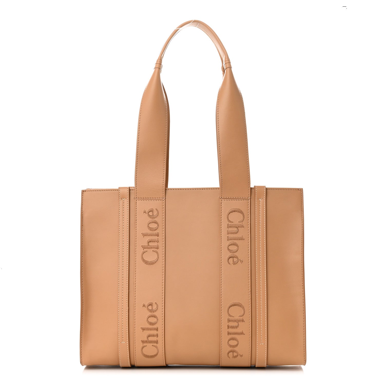 Chloe Calfskin Medium Woody Tote Light Tan 1 of 11