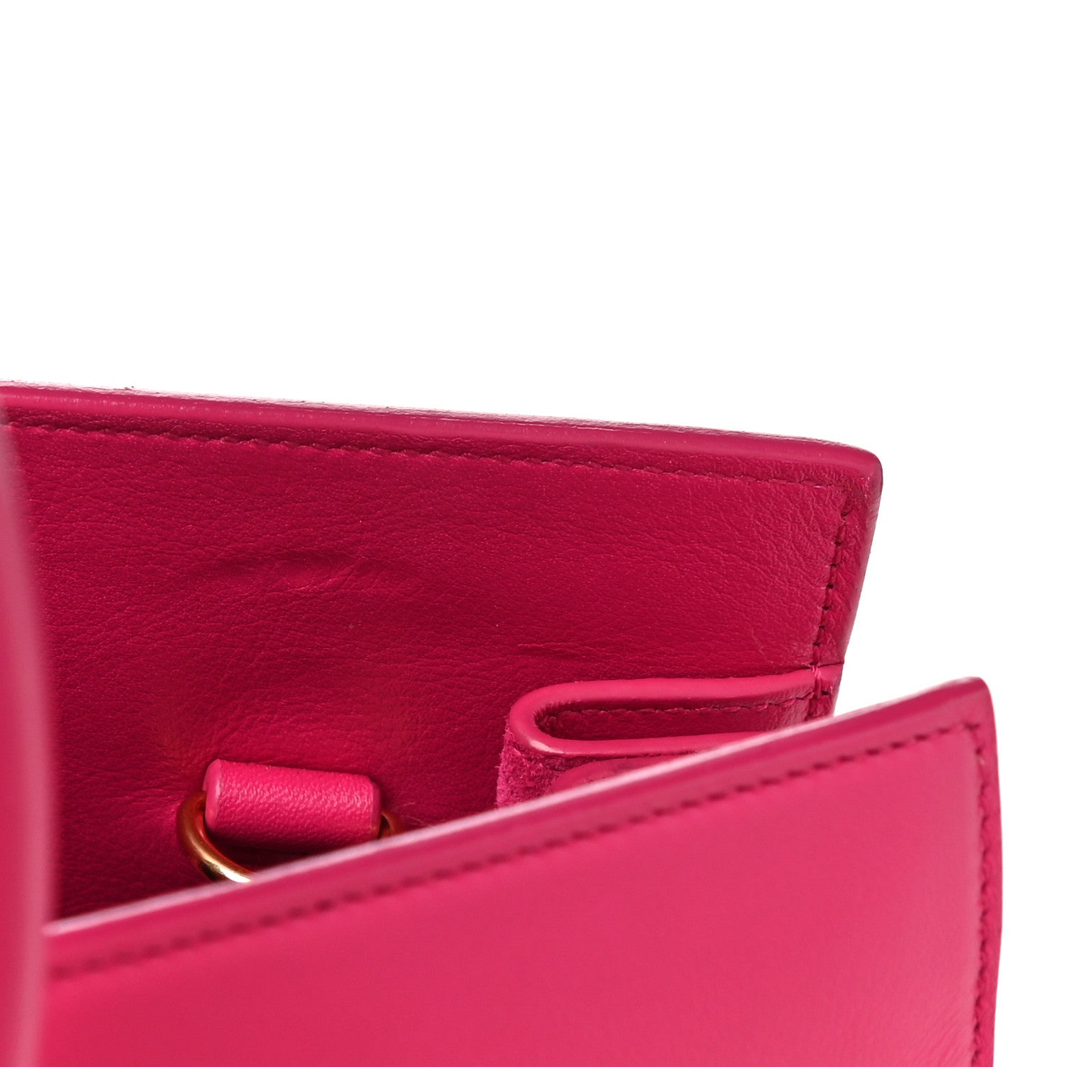 Saint Laurent Calfskin Small Sac De Jour Lipstick Fuchsia 13 of 14