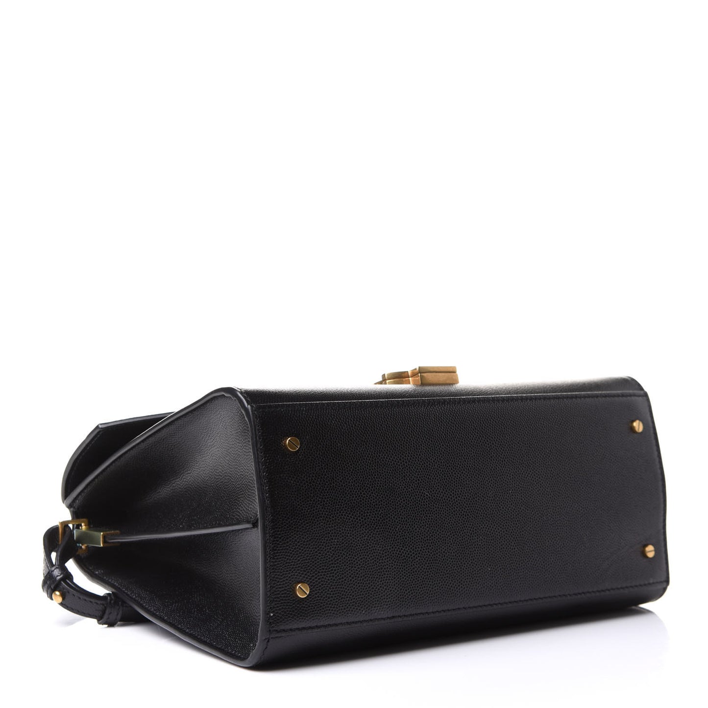 Grain de Poudre Medium Classic Monogram Cassandra Top Handle Black