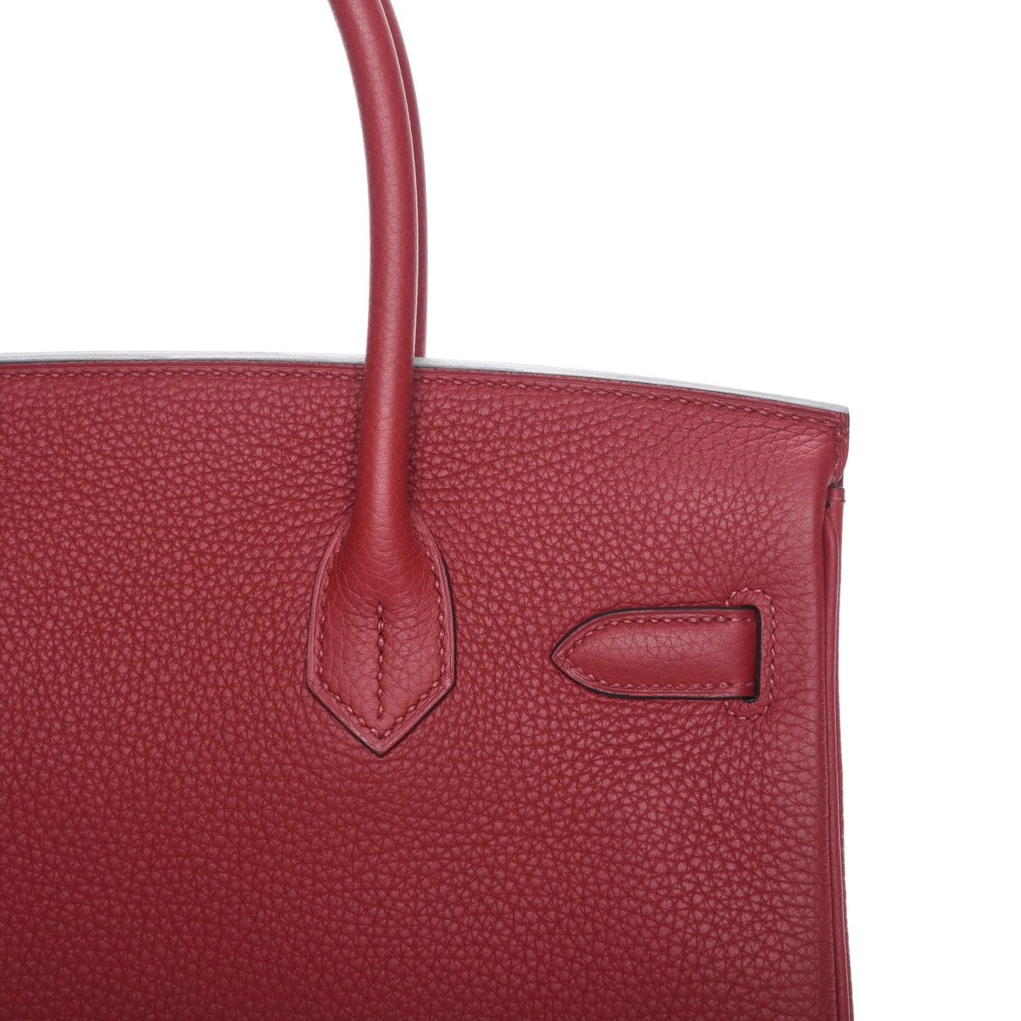 Taurillon Clemence Birkin 30 Rouge Grenat