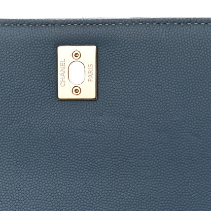 Chanel Caviar Quilted Small Business Affinity Flap Light Blue 12 of 13