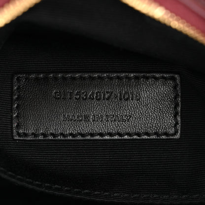 Saint Laurent Calfskin Matelasse Monogram Lou Belt Bag Legion Red 7 of 10