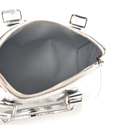Louis Vuitton Monogram Miroir Speedy Bandouliere 20 Silver 5 of 9