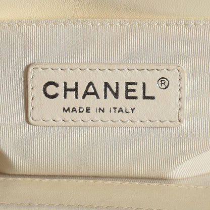 Chanel Calfskin Quilted Medium Boy Flap Light Beige 6 of 8