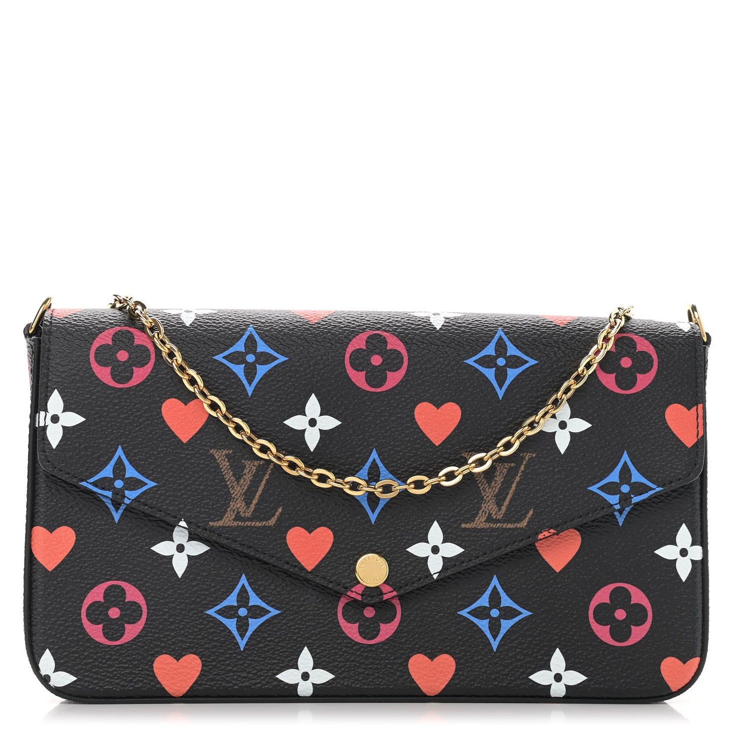 Game On Felicie Chain Wallet Black