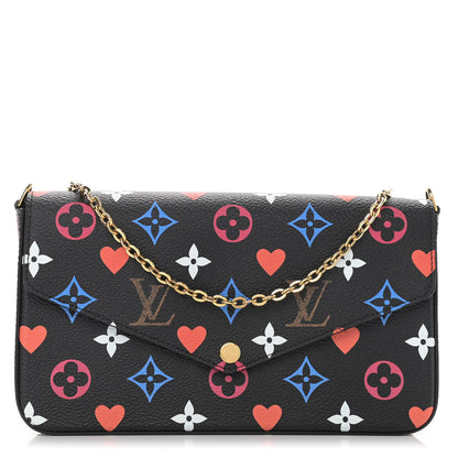 Louis Vuitton Game On Felicie Chain Wallet Black 3 of 12