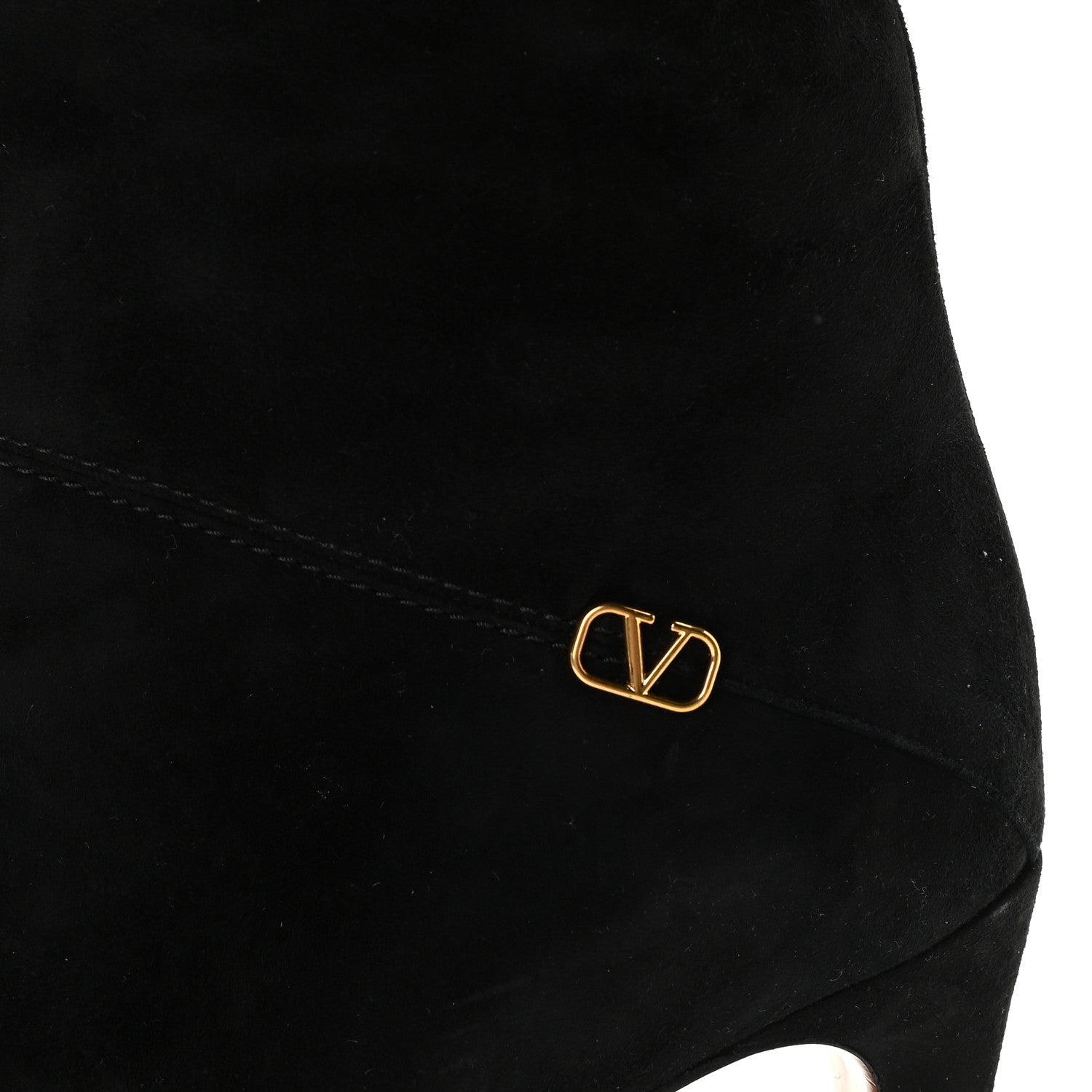 Valentino Garavani Suede VLogo Boots 40 Black 14 of 15