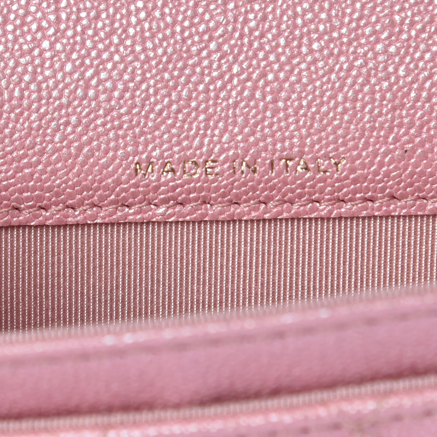 Chanel Iridescent Caviar Quilted Flap Card Holder Rose Pink 7 of 9