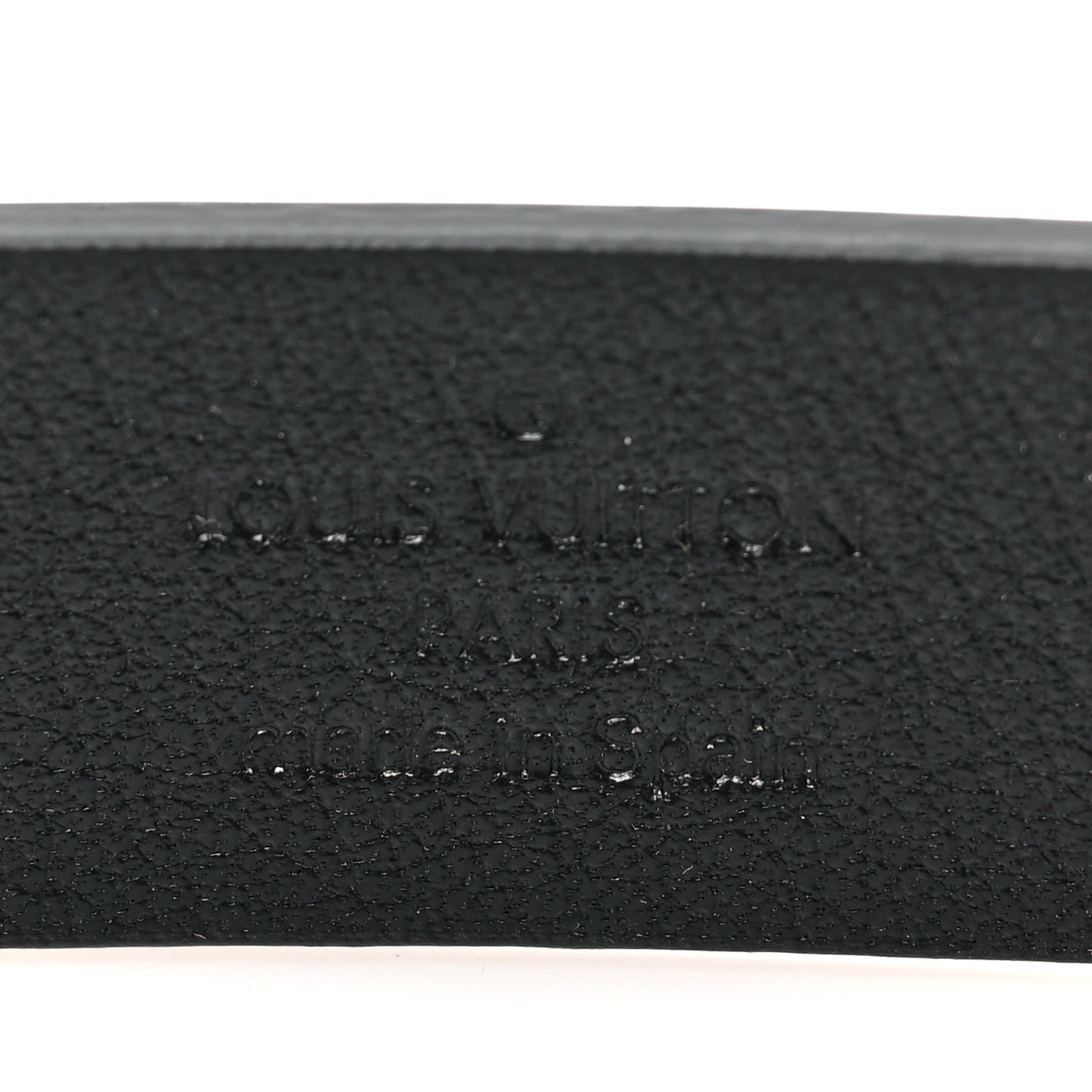 Calfskin Embossed 20MM LV Initiales Belt 80 32 Black