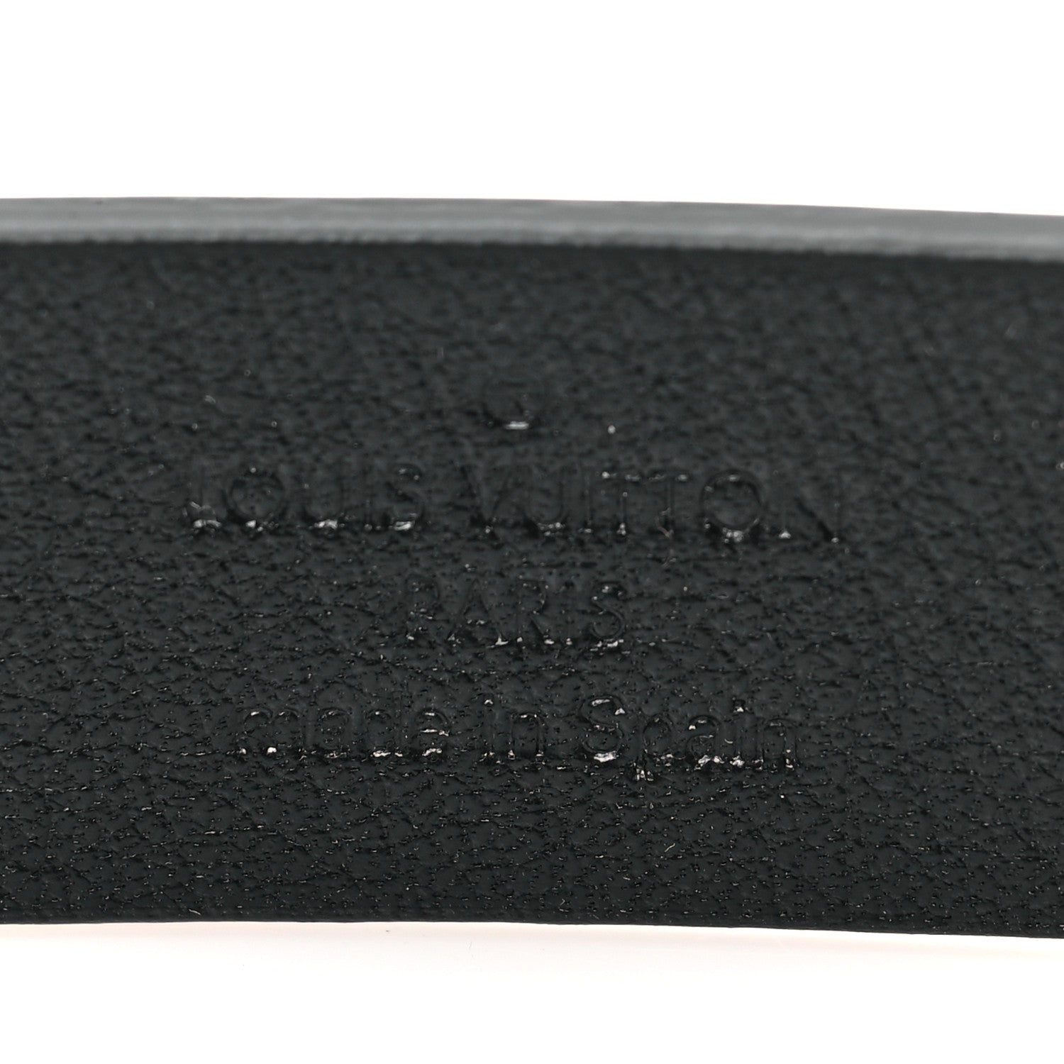 Louis Vuitton Calfskin Embossed 20MM LV Initiales Belt 80 32 Black 4 of 5
