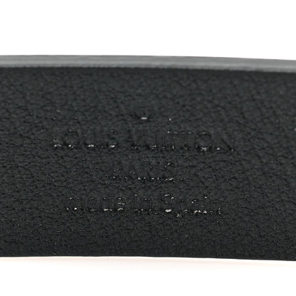 Louis Vuitton Calfskin Embossed 20MM LV Initiales Belt 80 32 Black 4 of 5