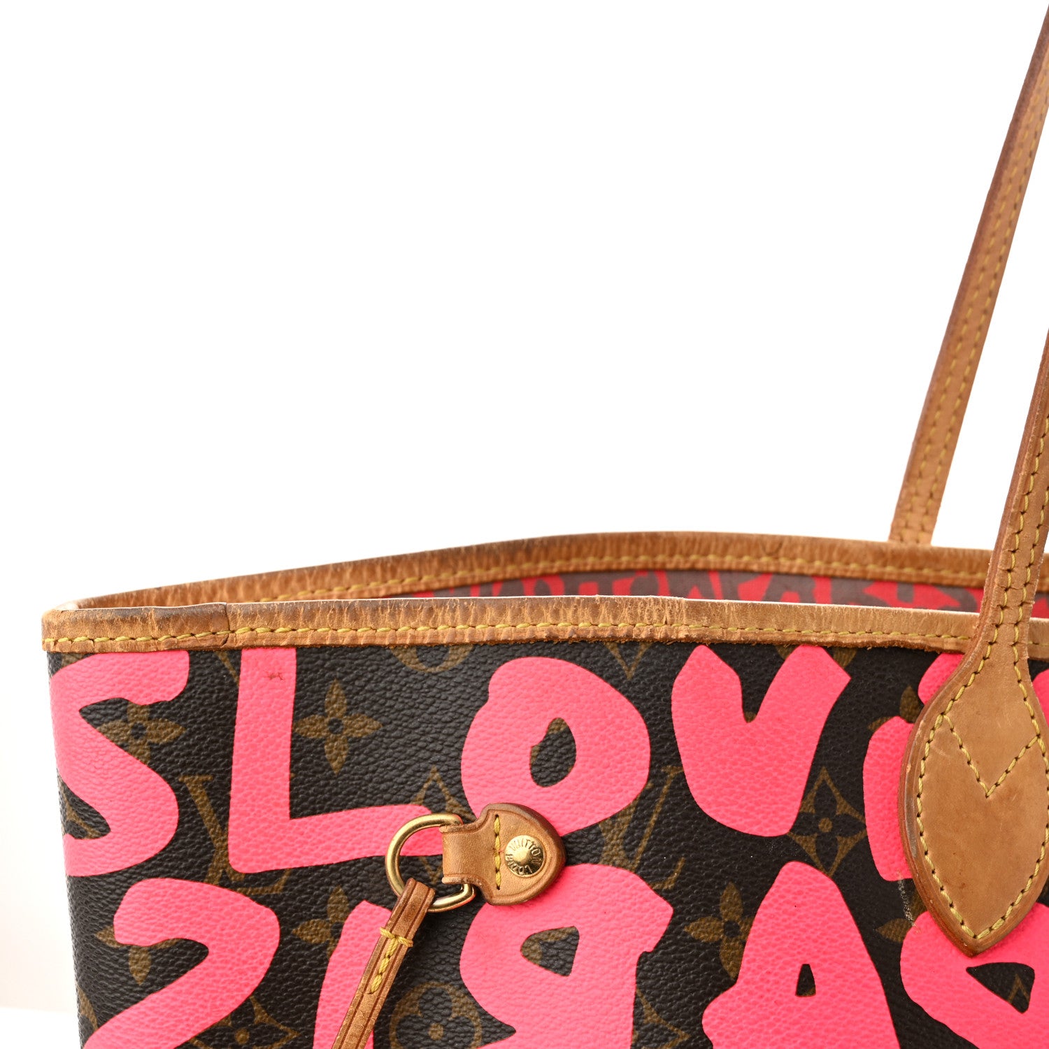 Louis Vuitton Monogram Graffiti Neverfull GM Fuchsia 13 of 15