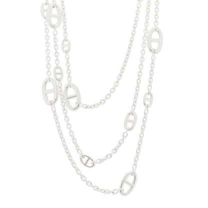 Hermes Sterling Silver Farandole Necklace 160 1 of 6