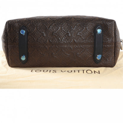 Louis Vuitton Monogram Lambskin Antheia Hobo PM Chocolat 9 of 10