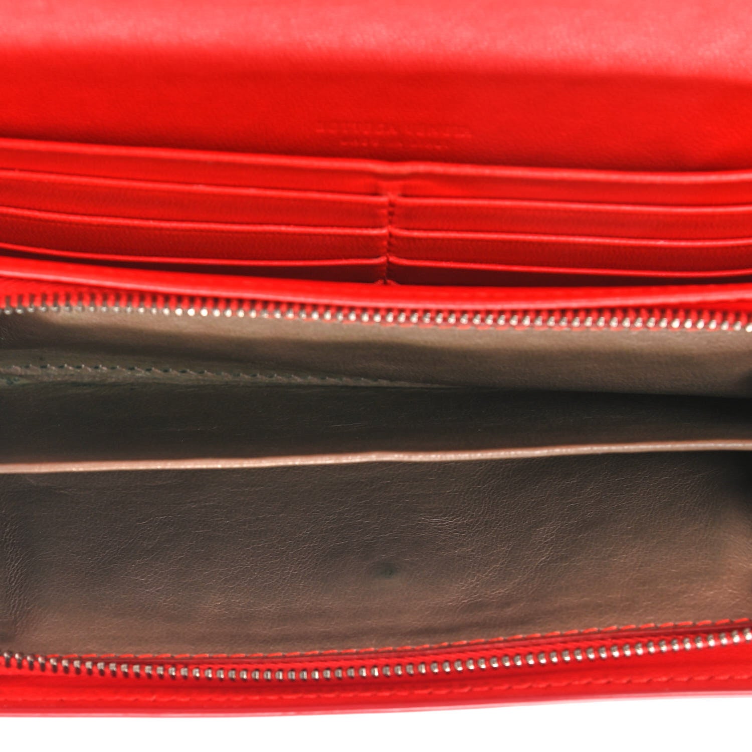 Bottega Veneta Nappa Intrecciato Continental Wallet Red 6 of 19