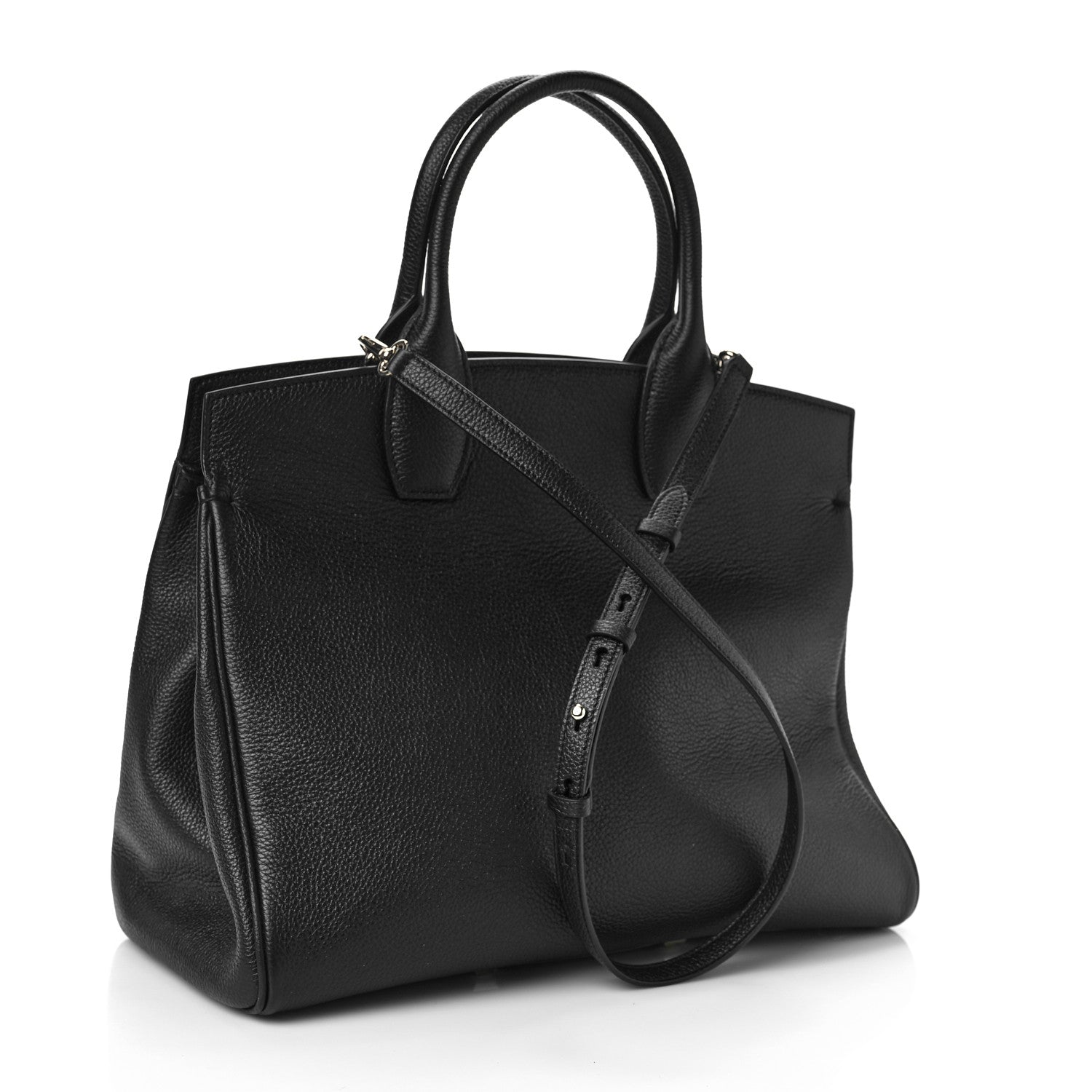 Salvatore Ferragamo Calfskin The Studio Bag Black 4 of 9